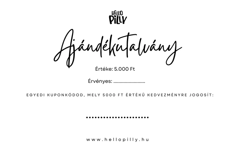 5.000 Ft értékű ajándékutalvány
