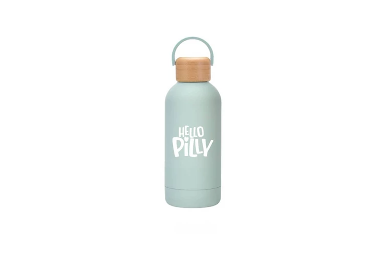 Hello Pilly hőtartó kulacs kicsi (350 ml)  Pale green
