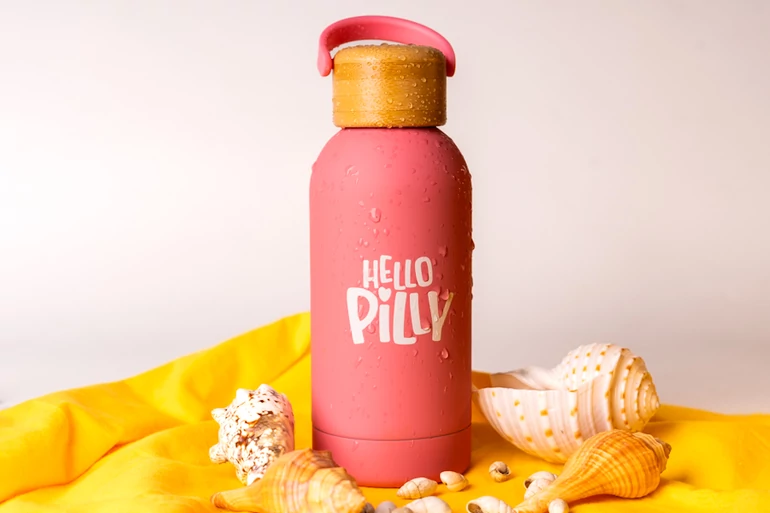 Hello Pilly hőtartó kulacs kicsi (350 ml) Pink