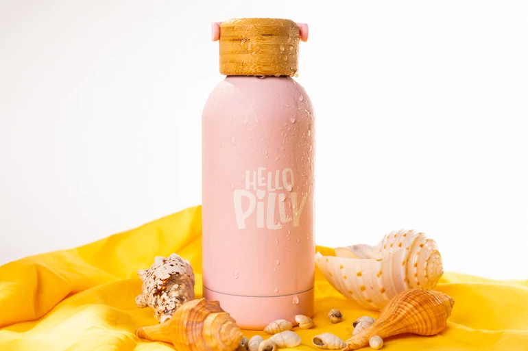 Hello Pilly hőtartó kulacs kicsi (350 ml) Baby pink