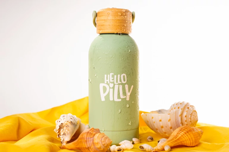 Hello Pilly hőtartó kulacs kicsi (350 ml) Avocado