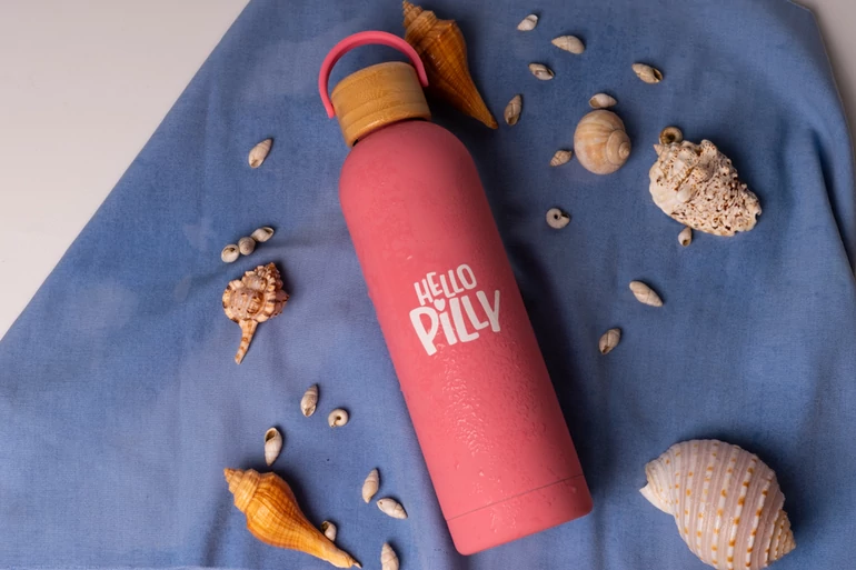 Hello Pilly hőtartó kulacs nagy (750 ml) Pink