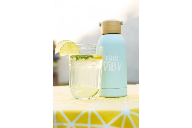 Hello Pilly hőtartó kulacs kicsi (350 ml)  Pale green