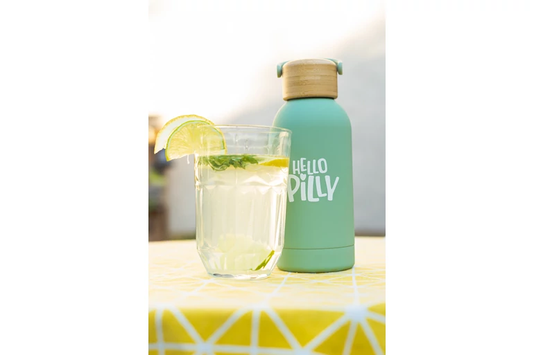 Hello Pilly hőtartó kulacs kicsi (350 ml) Avocado