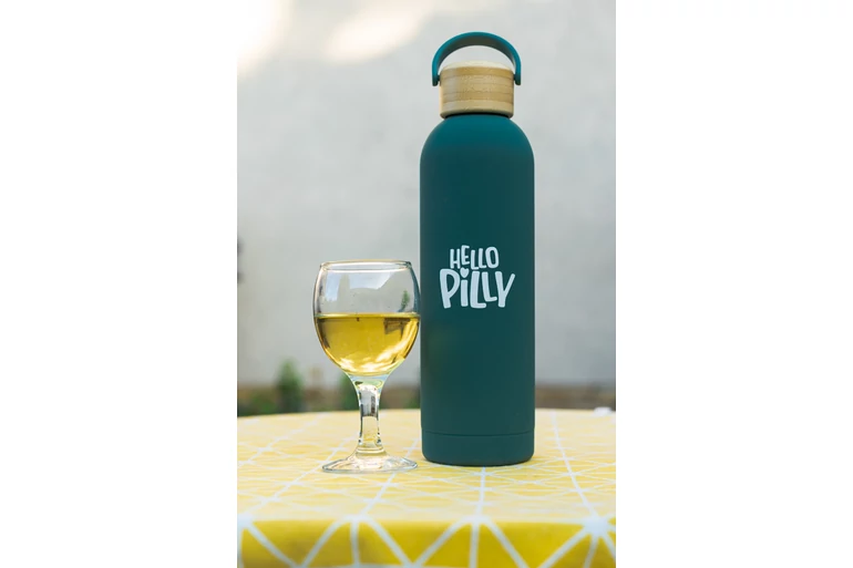 Hello Pilly hőtartó kulacs nagy (750 ml) Lake green